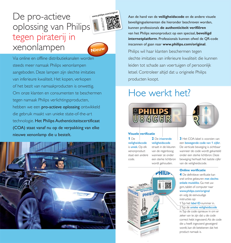 Philips product information leaflet - inside